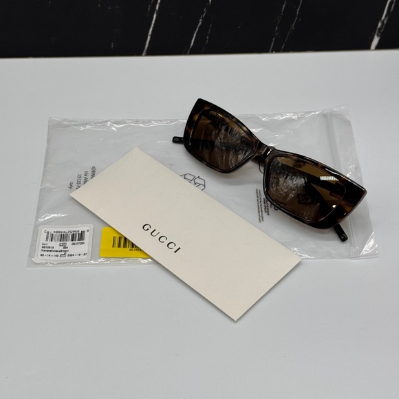 NEW GUCCI SQUARE HAVANA WOMEN SUNGLASSES GUCCI GG1681S 004 EYEWEAR main image 5